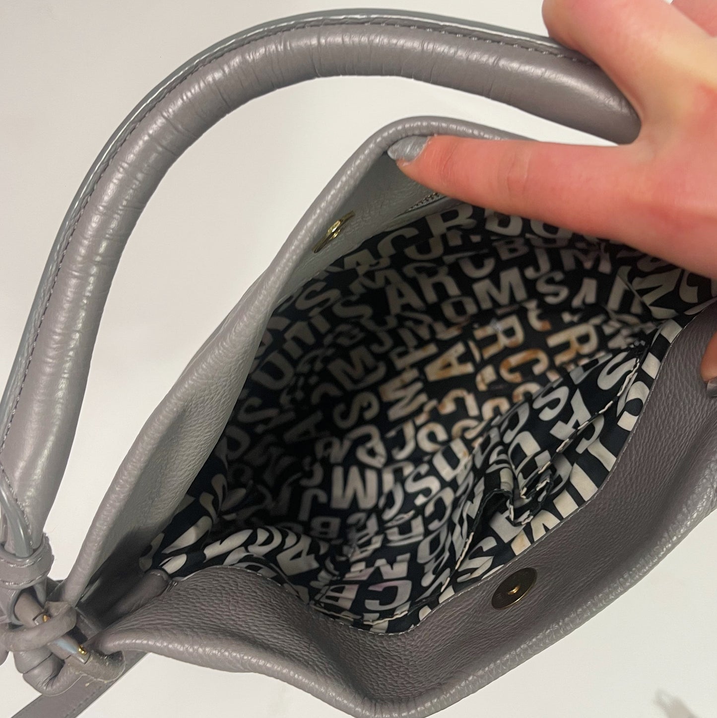 Marc Jacobs Grey Classic Q Hillier Hobo Bag