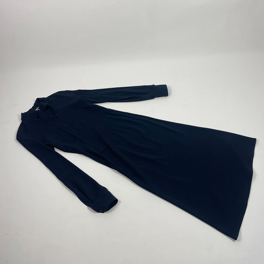 Victoria Beckham Navy Blue Midi Dress
