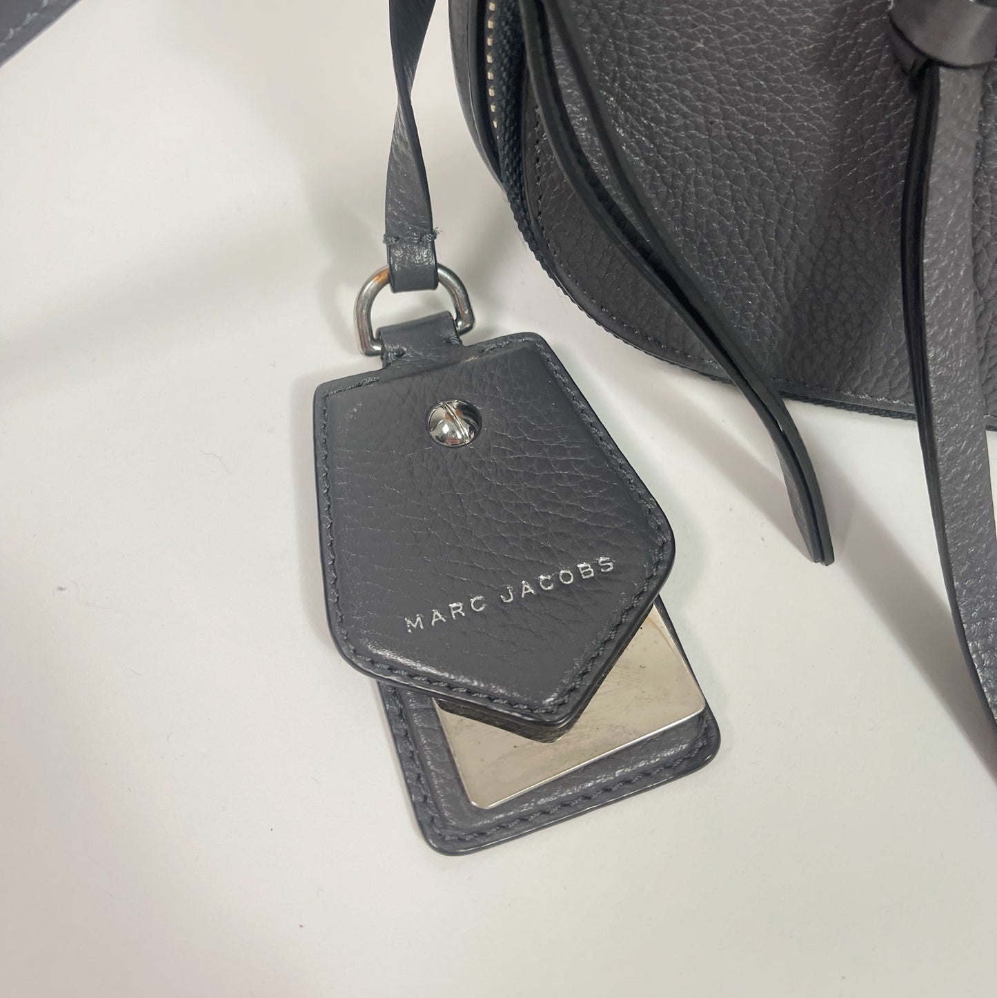 Marc Jacobs Grey Nomad Small Saddle Bag