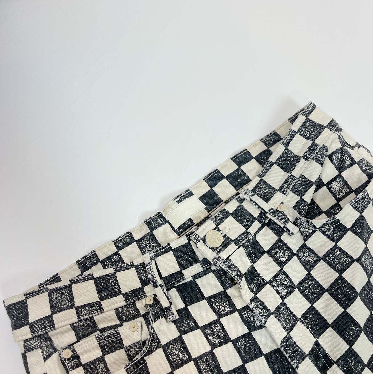 MOTHER Checkerboard Jeans