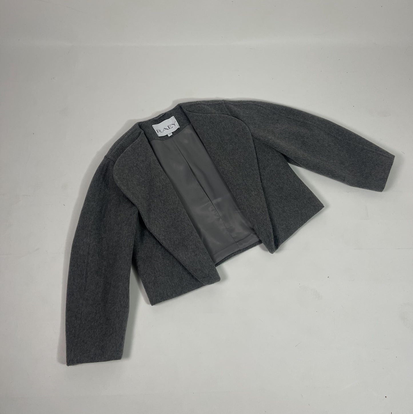 RAEY Grey Cropped Jacket