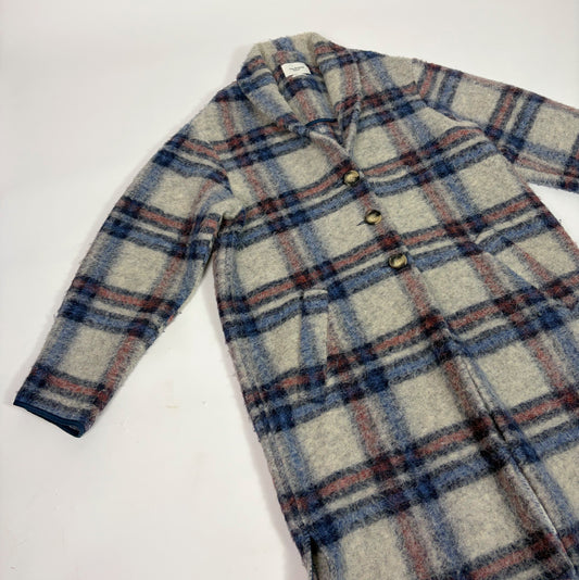 Isabel Etoile Marant Wool-blend Plaid Coat
