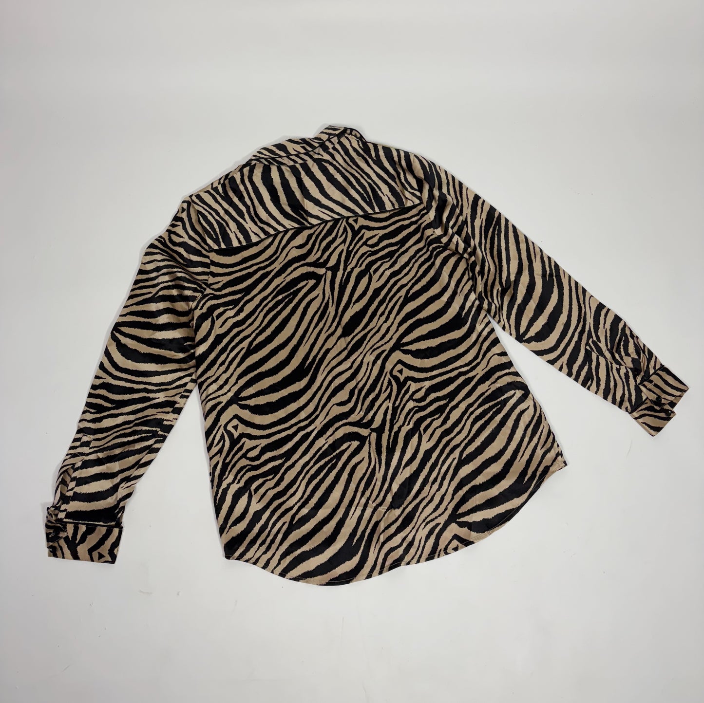 Anine Bing Tiger Print Silk Shirt