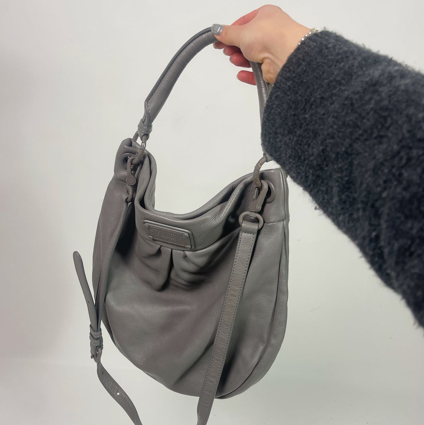 Marc Jacobs Grey Classic Q Hillier Hobo Bag