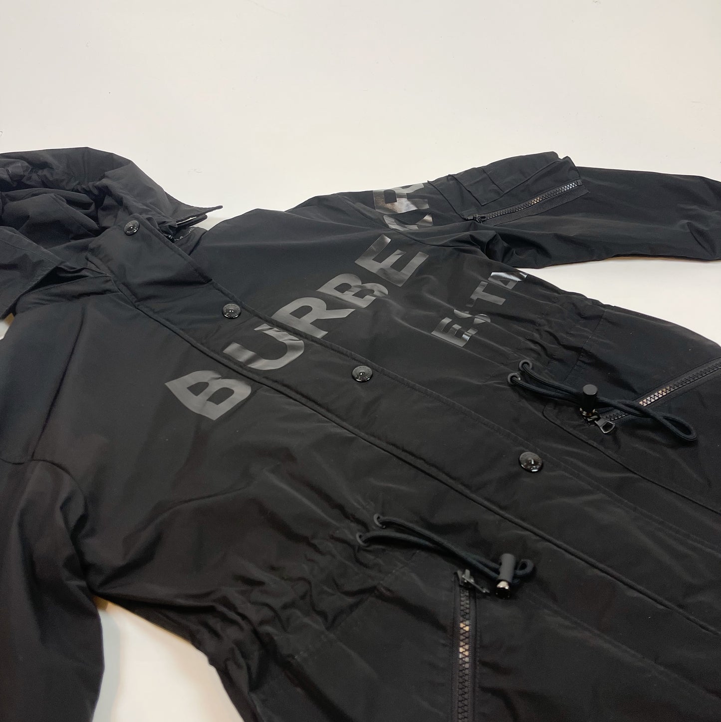 Burberry Logo Print Raincoat