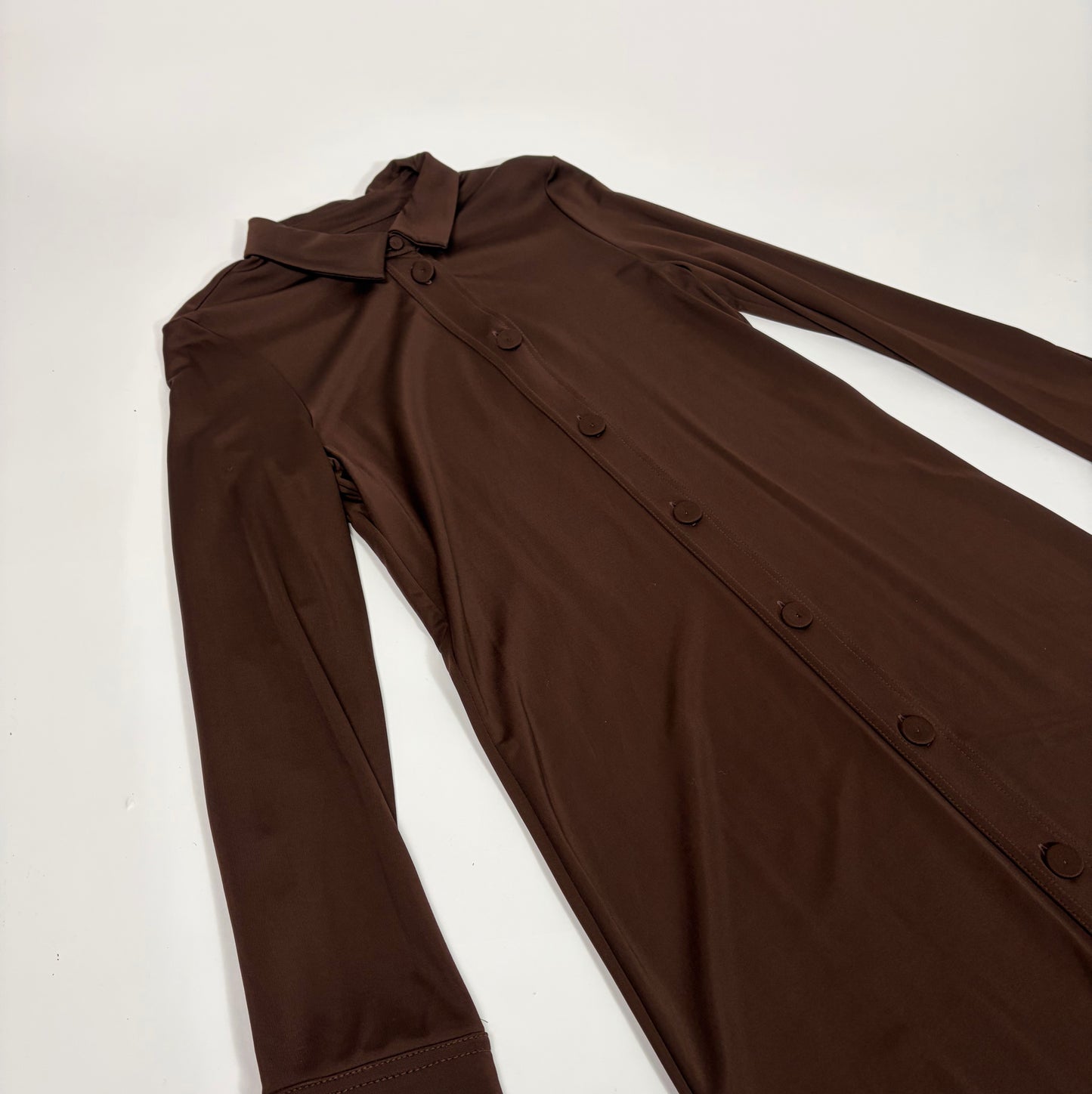 Jil Sander Brown Maxi Dress