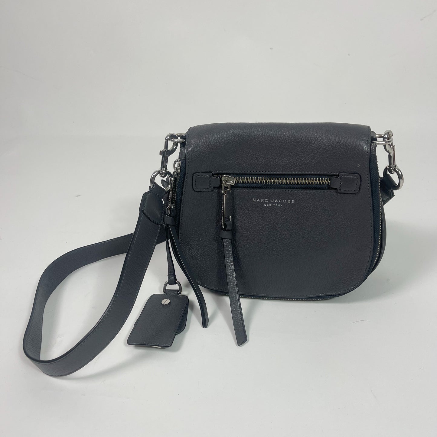 Marc Jacobs Grey Nomad Small Saddle Bag