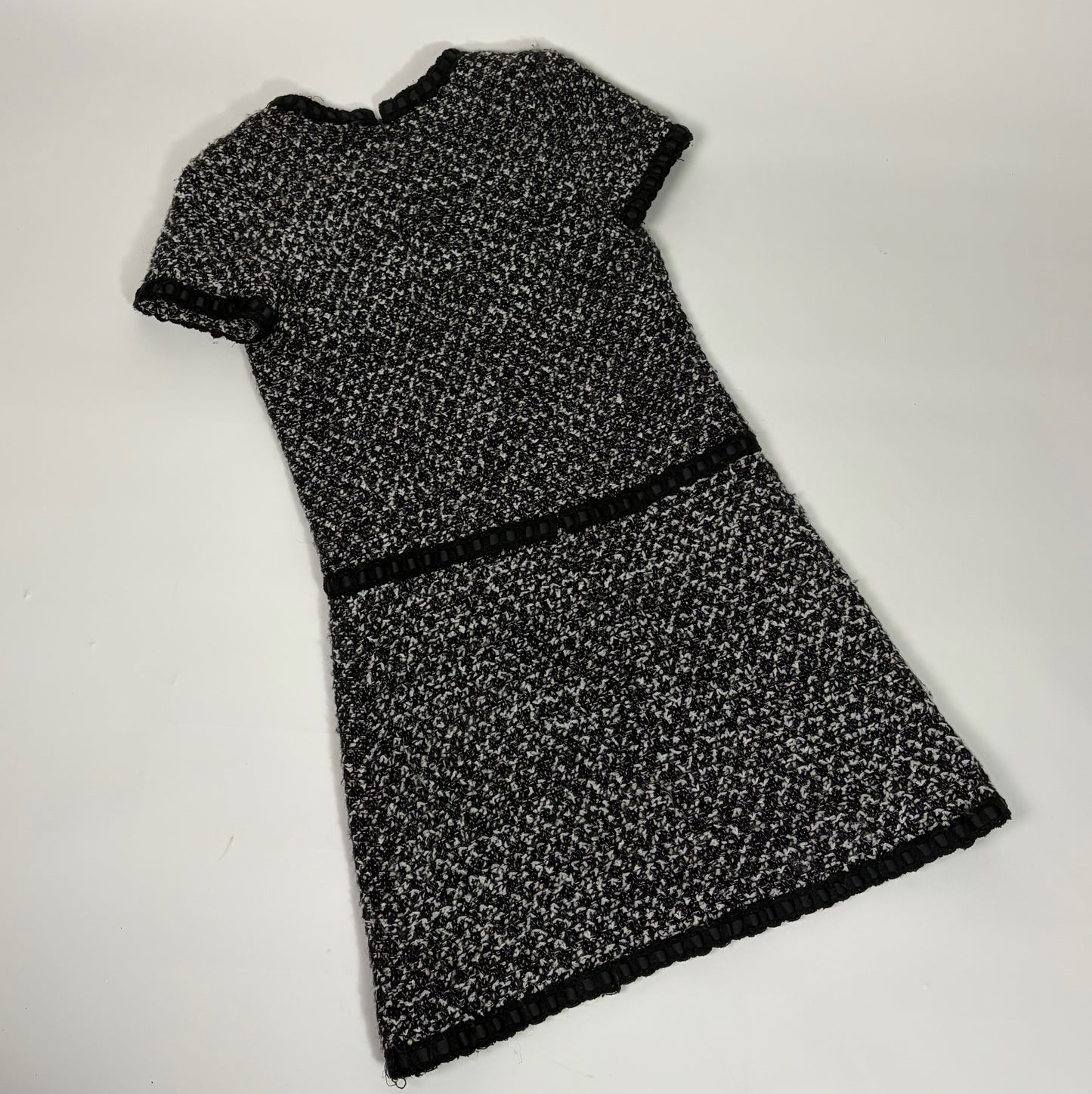 Edward Achour Paris Black Tweed Dress