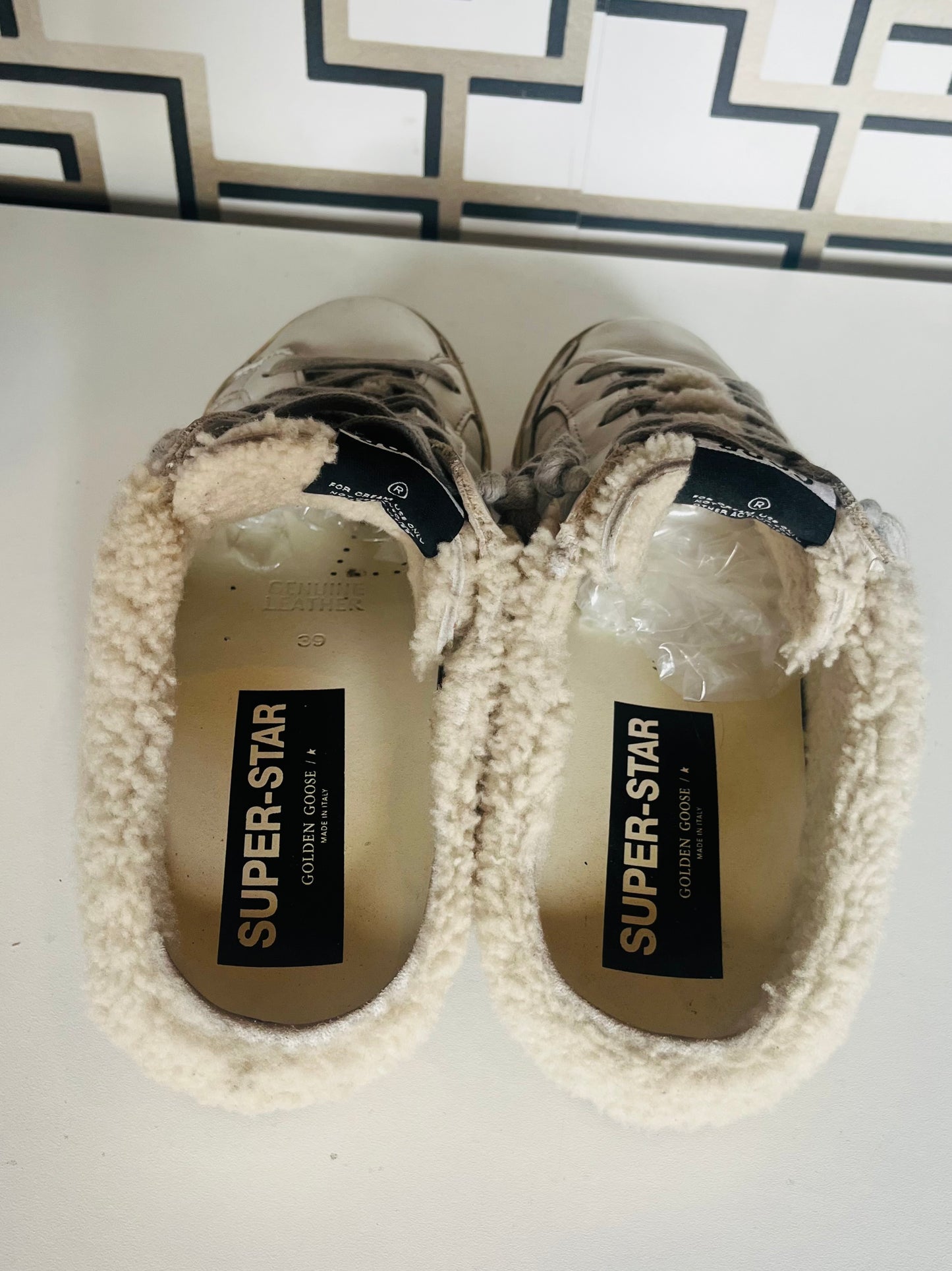 Golden Goose Deluxe backless superstars size 39