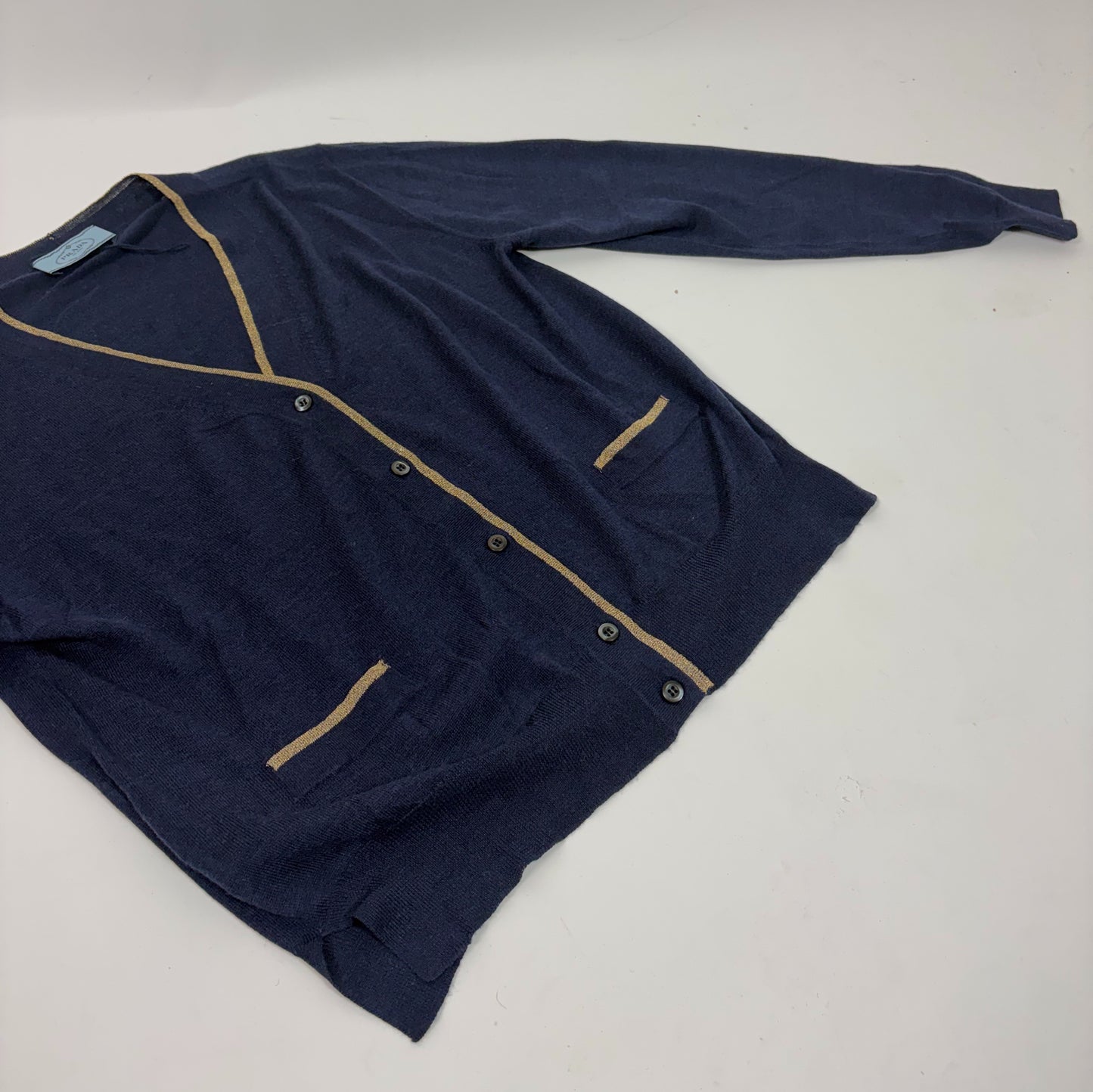 Prada Navy Cardigan