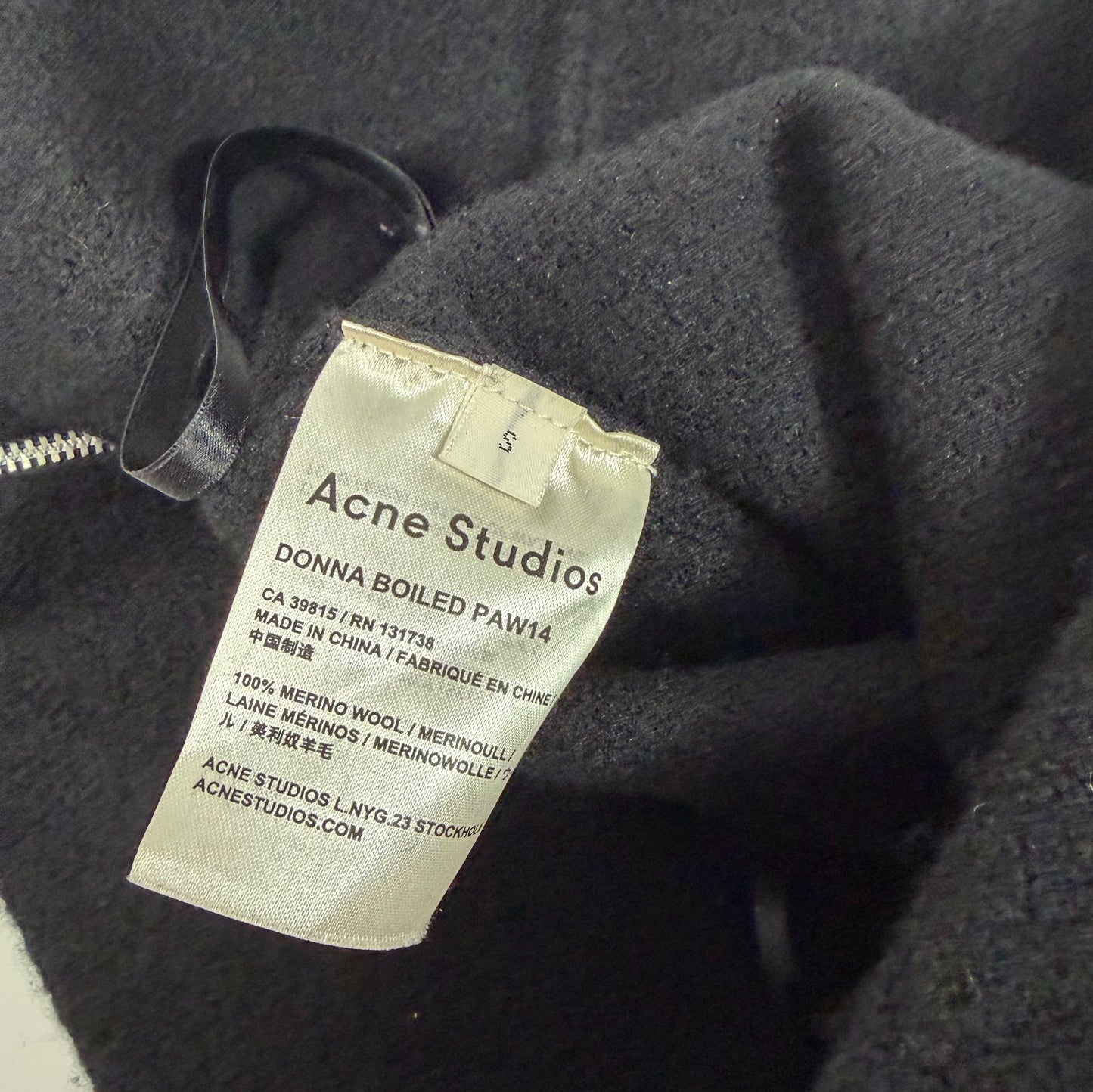 Acne Studios Black Maxi Skirt