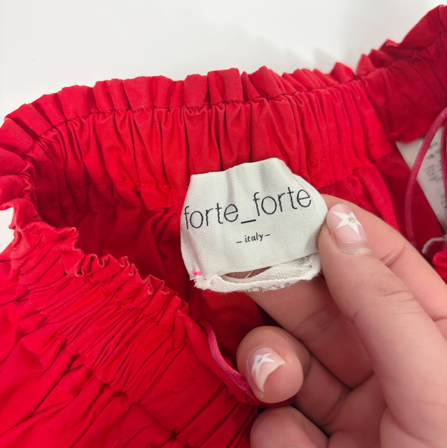 Forte Forte Red Cotton Skirt