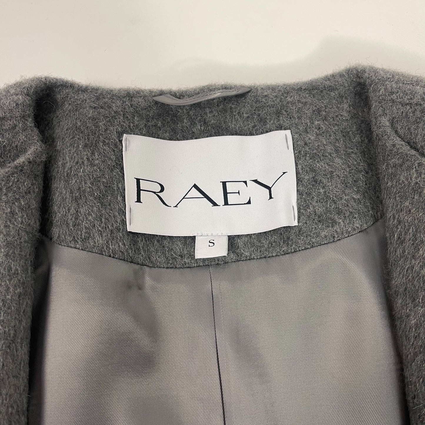 RAEY Grey Cropped Jacket