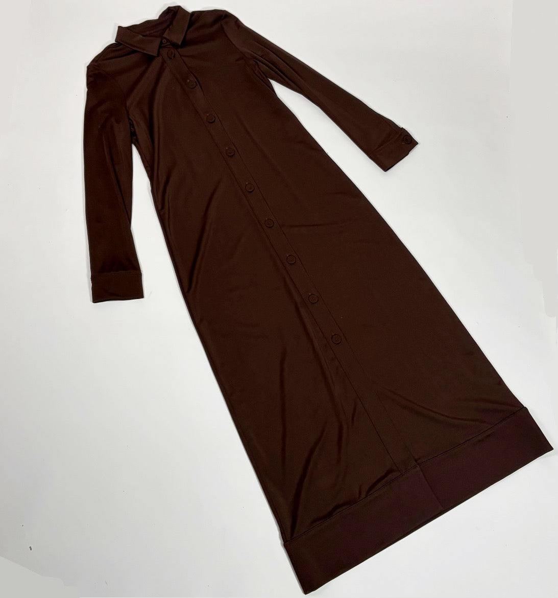 Jil Sander Brown Maxi Dress