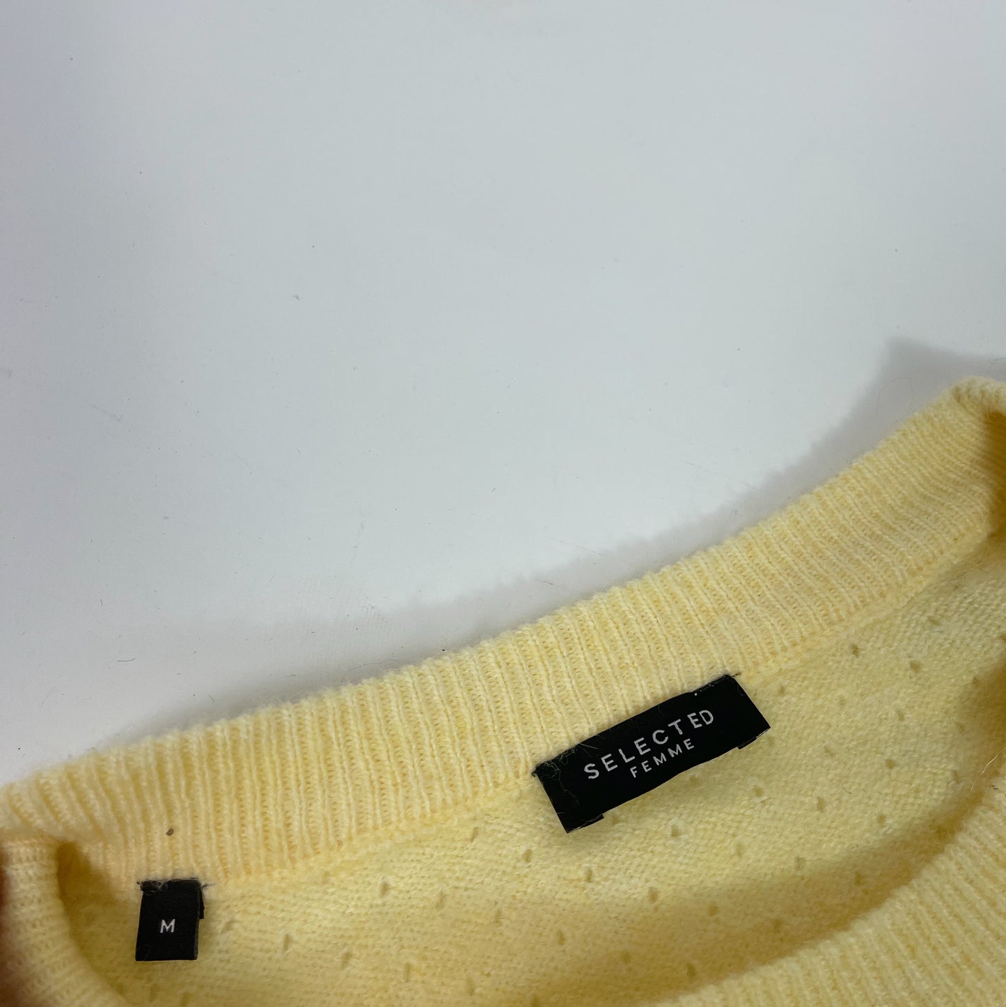 Selected Femme Butter Yellow Knit Jumper
