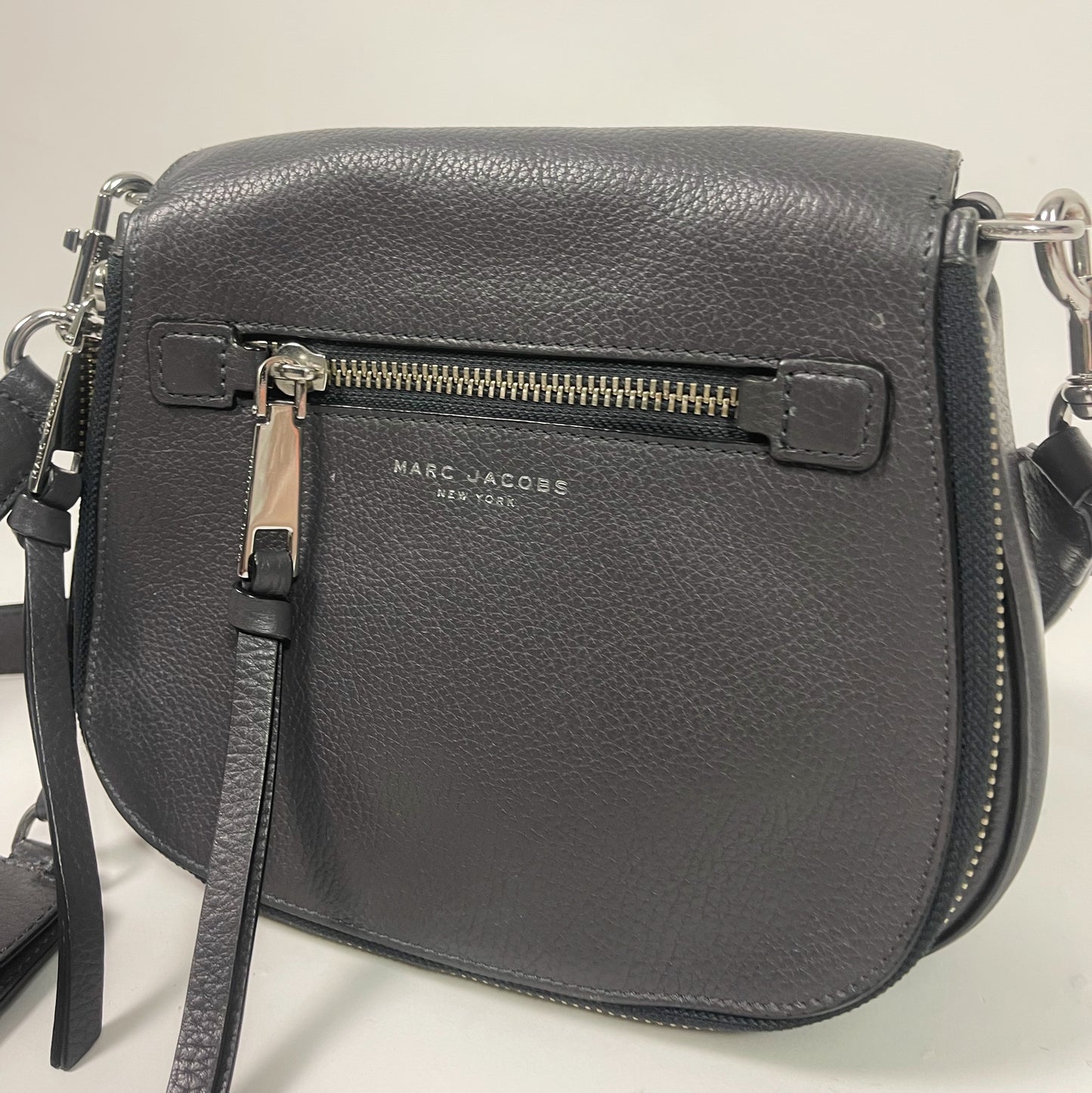Marc Jacobs Grey Nomad Small Saddle Bag