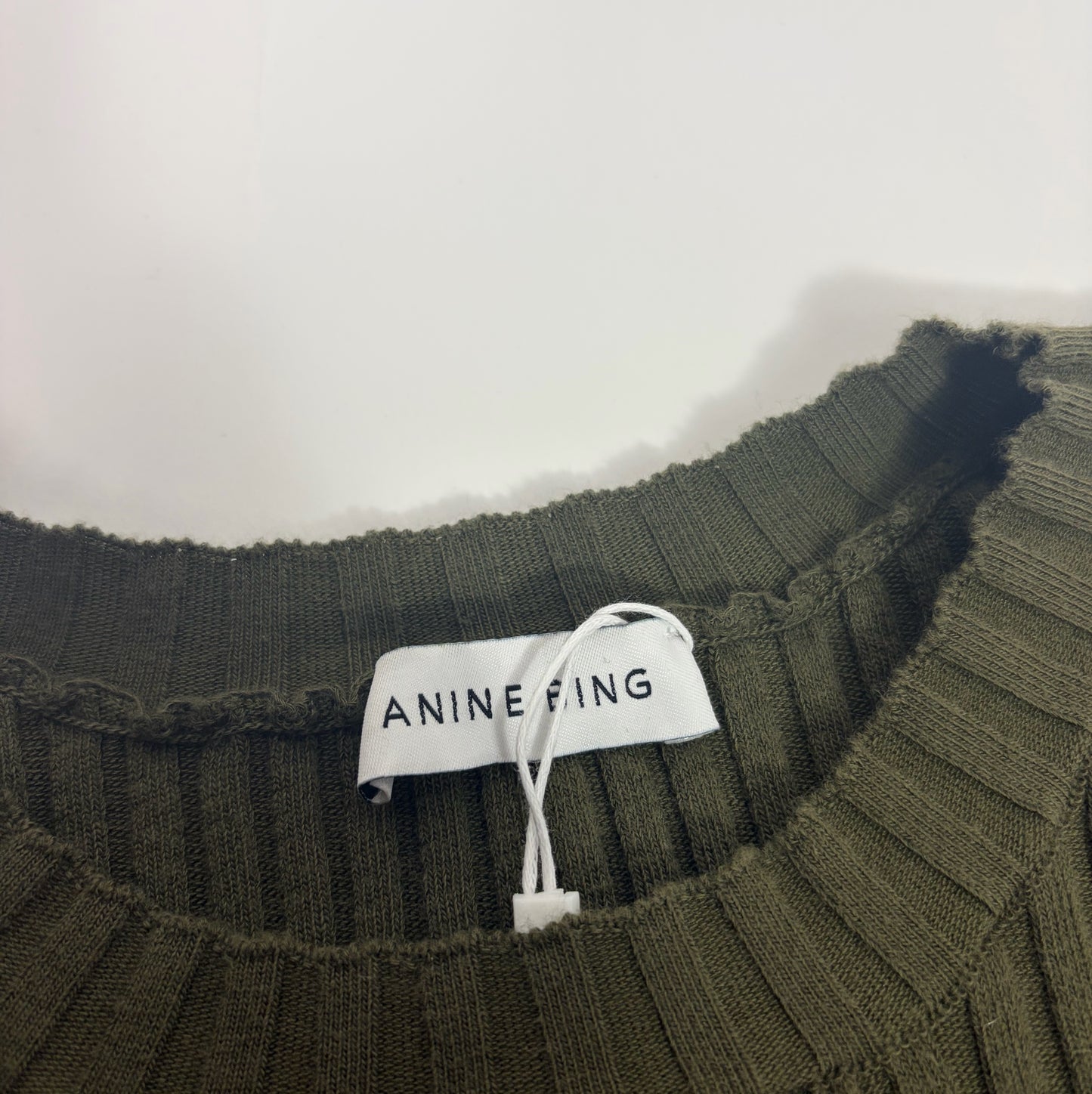 Anine Bing Green Knit Long Sleeve