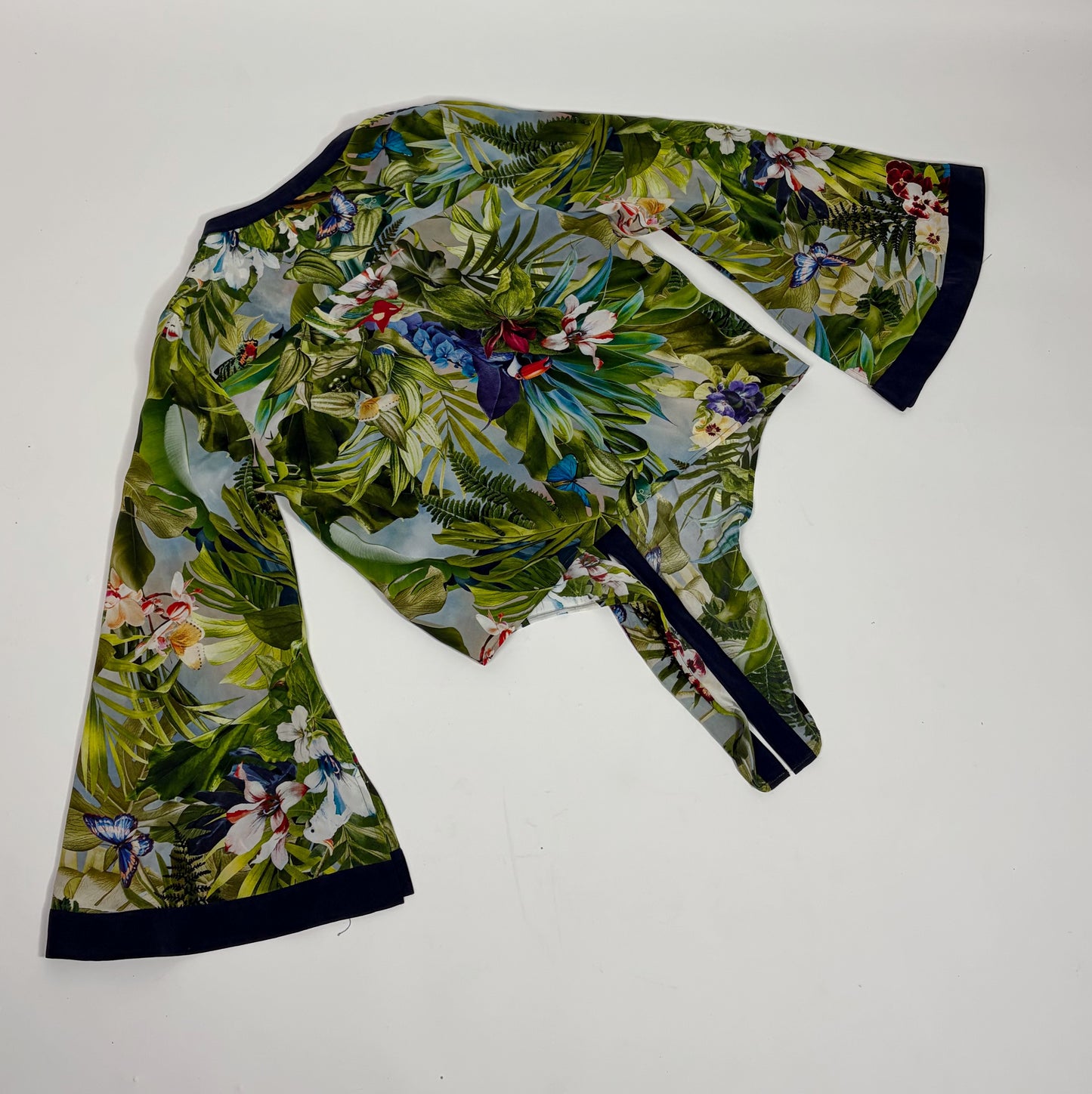L'Agence Tropical Print Blouse