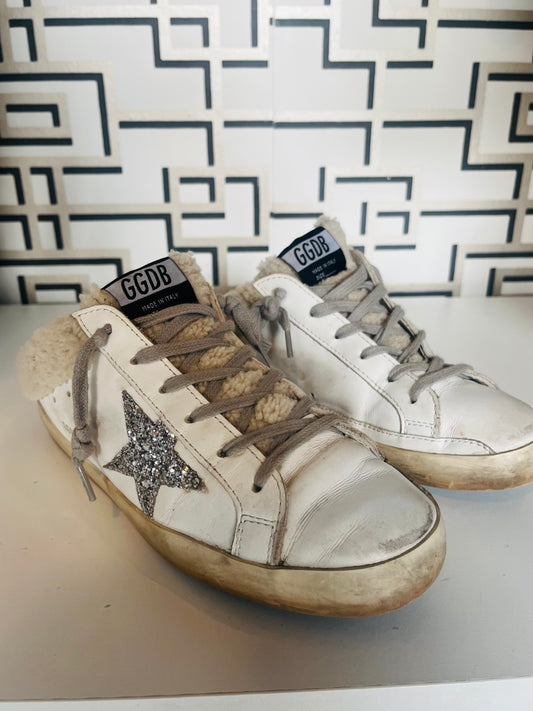 Golden Goose Deluxe backless superstars size 39