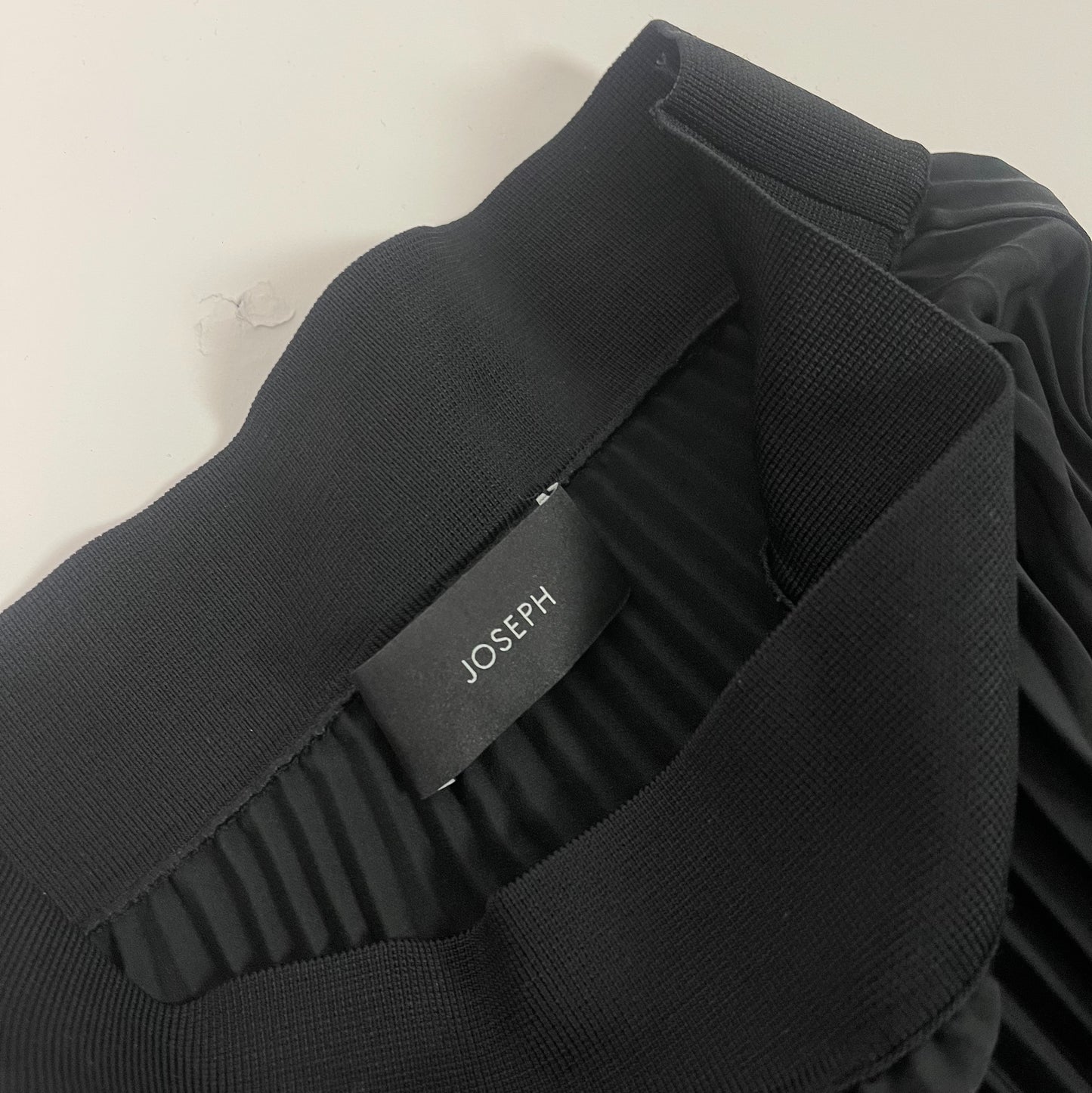 JOSEPH Black Pleated Maxi Skirt