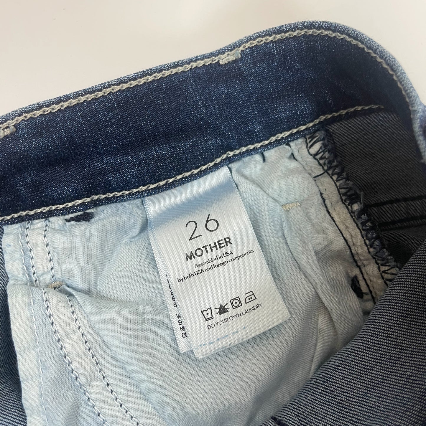 MOTHER Blue Denim Jeans