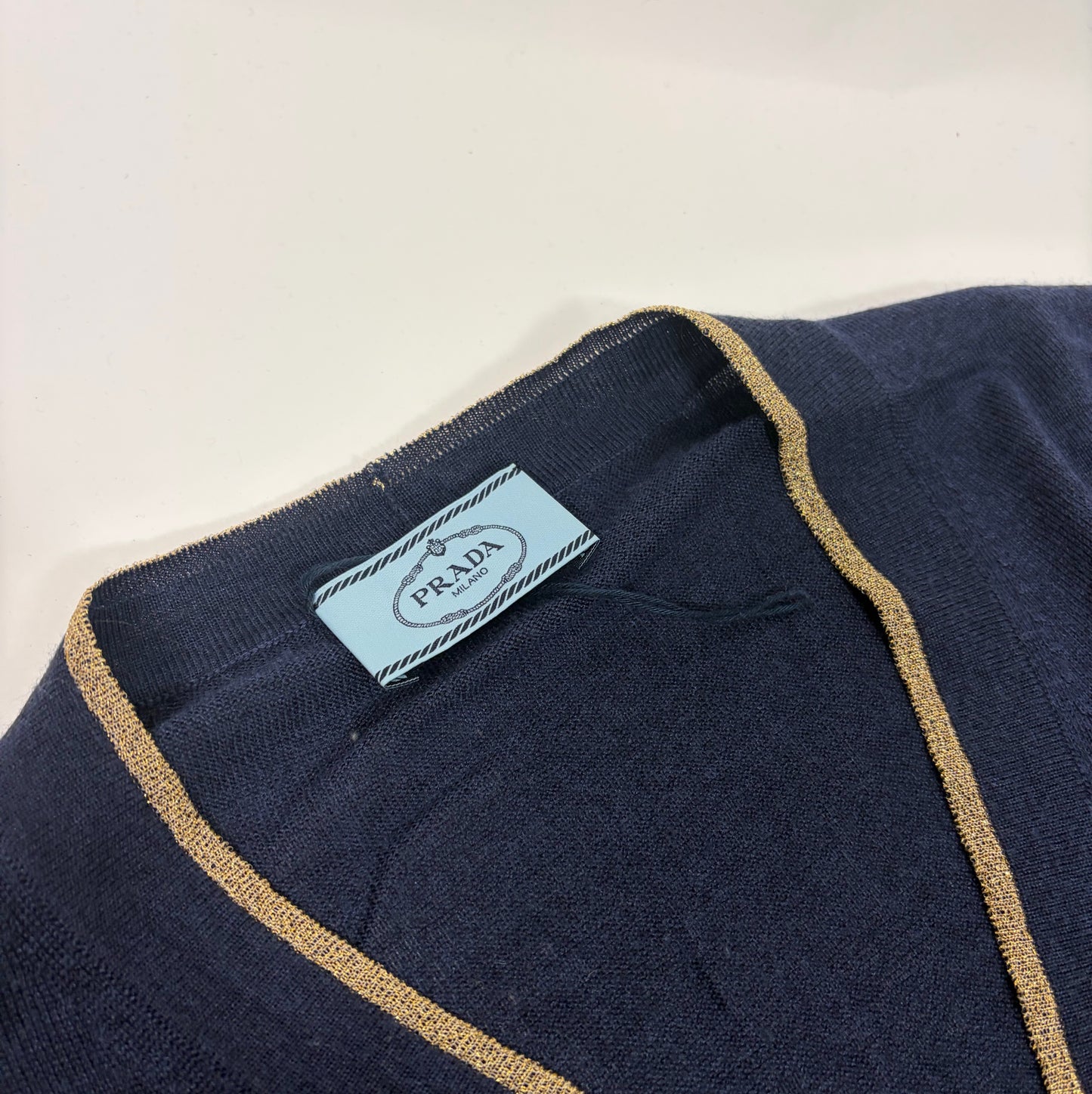 Prada Navy Cardigan