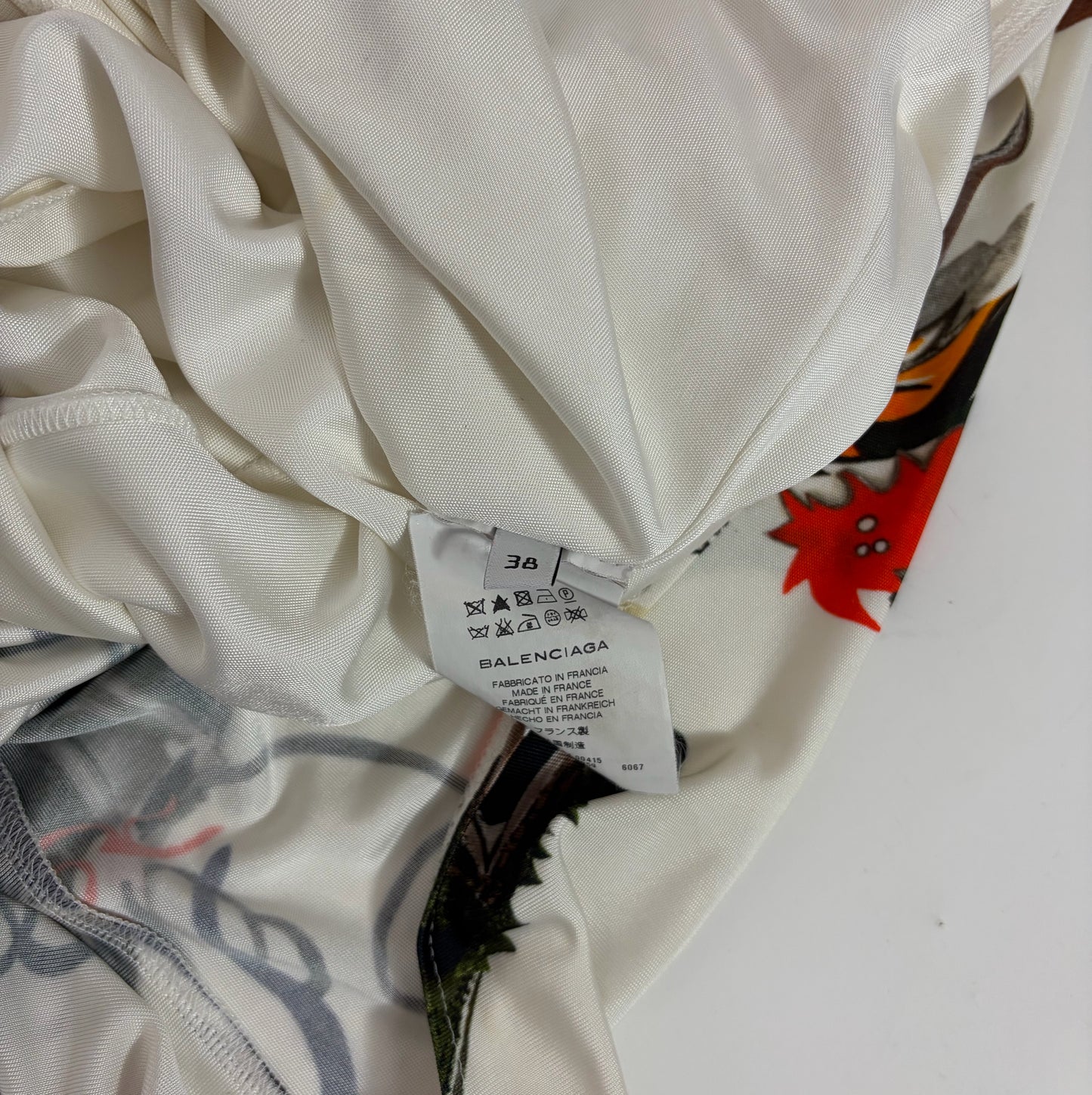Balenciaga Print Jersey Dress