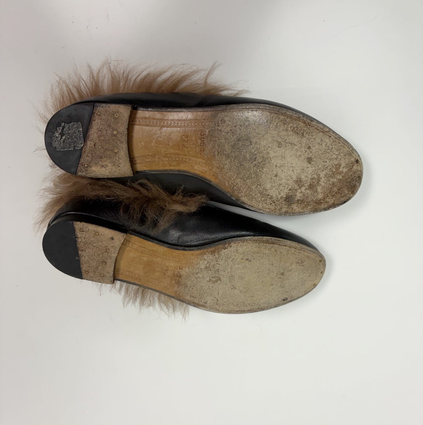 Gucci Fur Flats