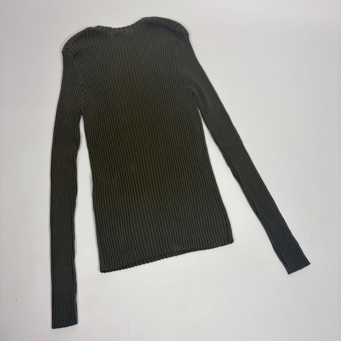 Anine Bing Green Knit Long Sleeve
