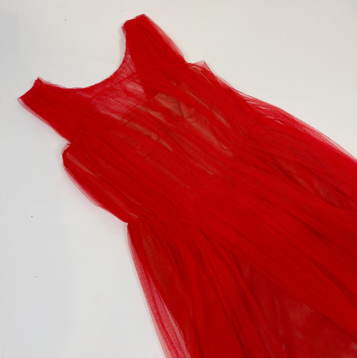 Vera Wang Red Tulle Dress