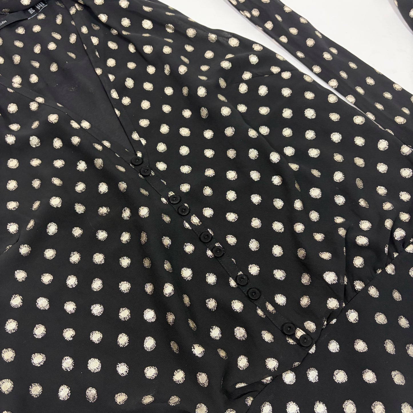 Karen Millen Neck Tie Short Sleeve Top