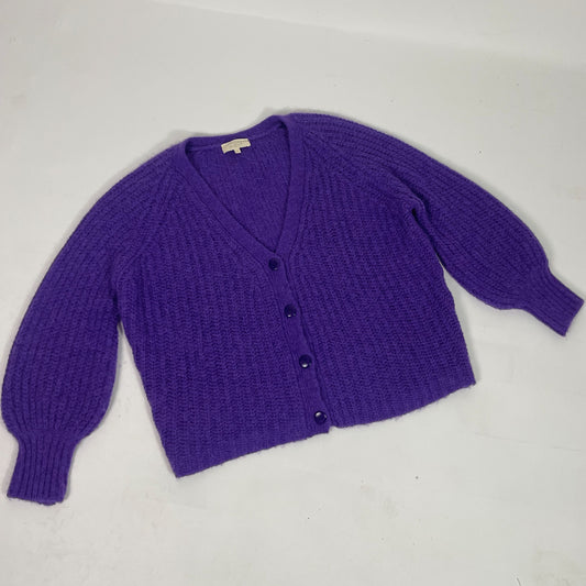 Sezane Purple Cardigan