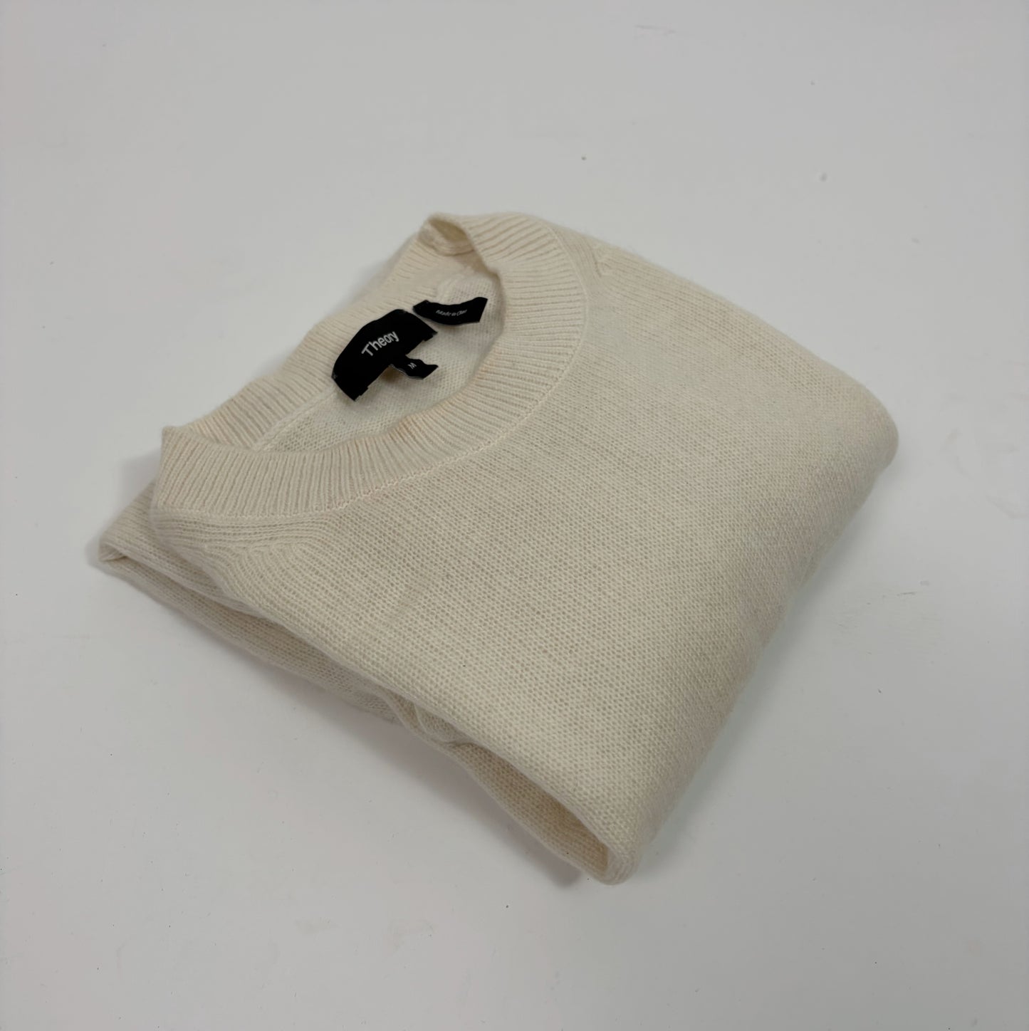 Theory Short Sleeve Cream Jumper