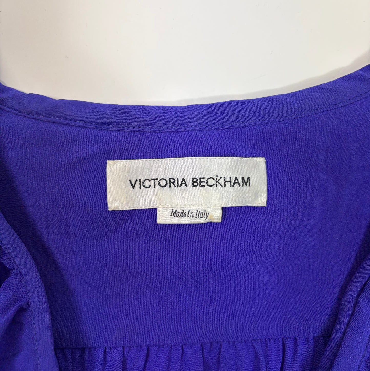 Victoria Beckham Purple Silk Blouse