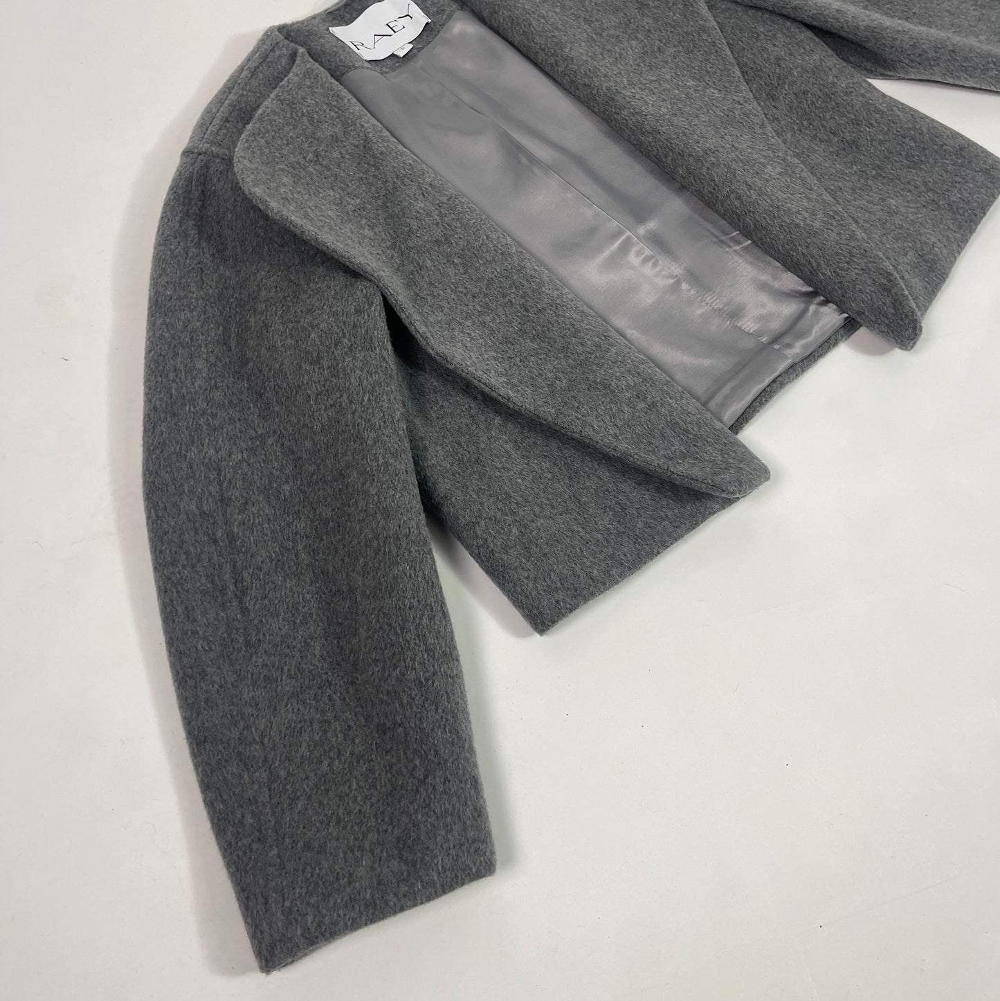 RAEY Grey Cropped Jacket