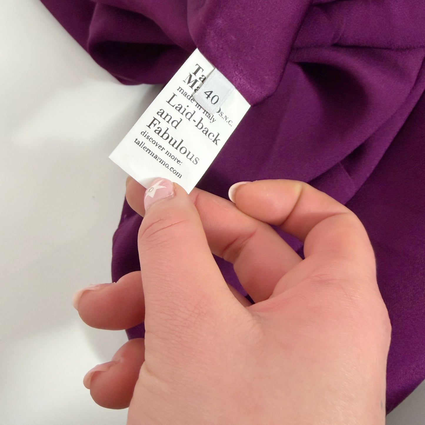 Tailer Marmo Violet Dress