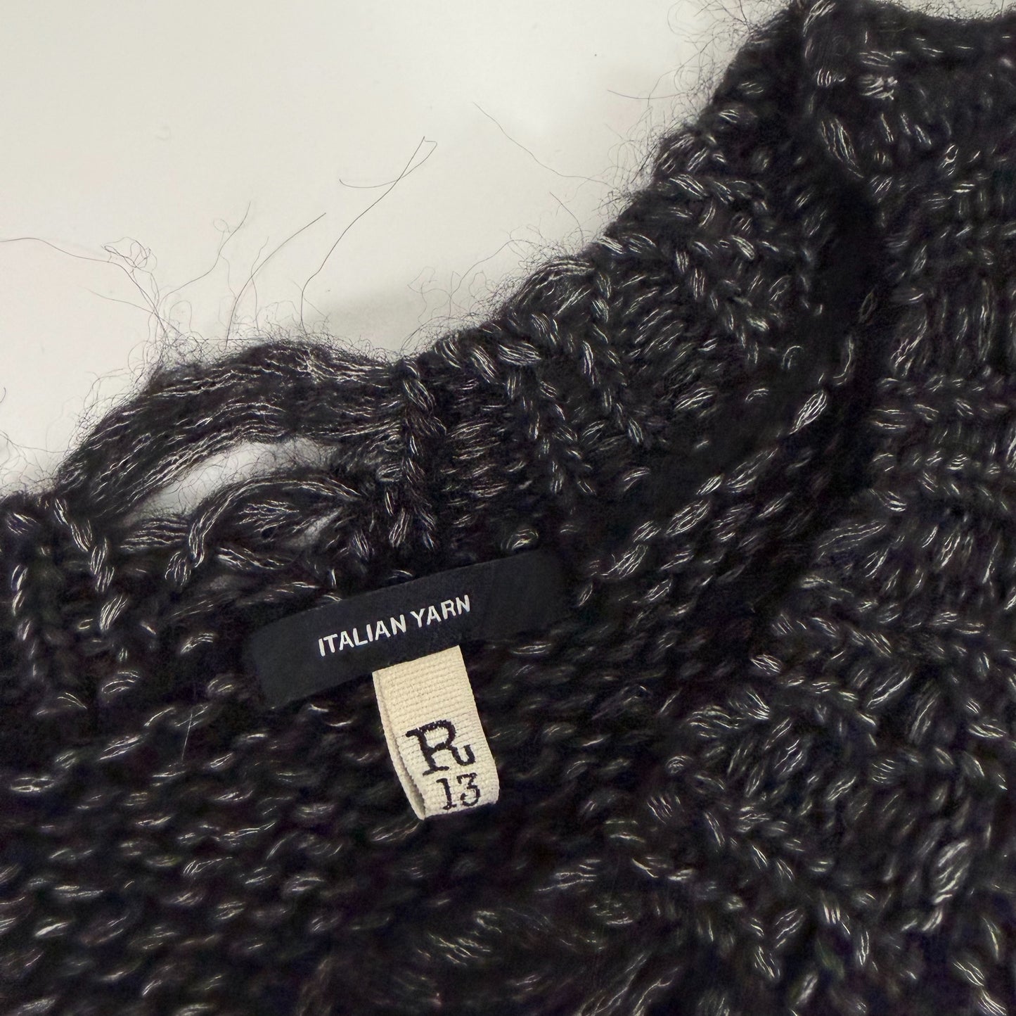 R13 Grey Knit Sweater
