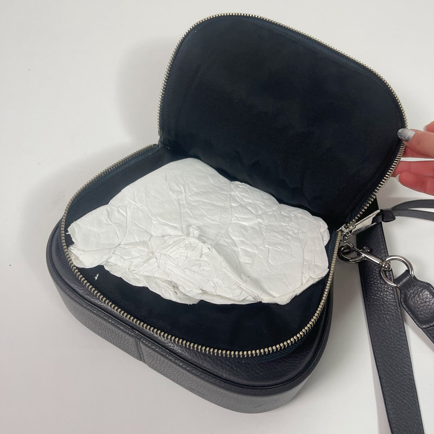 Marc Jacobs Grey Nomad Small Saddle Bag
