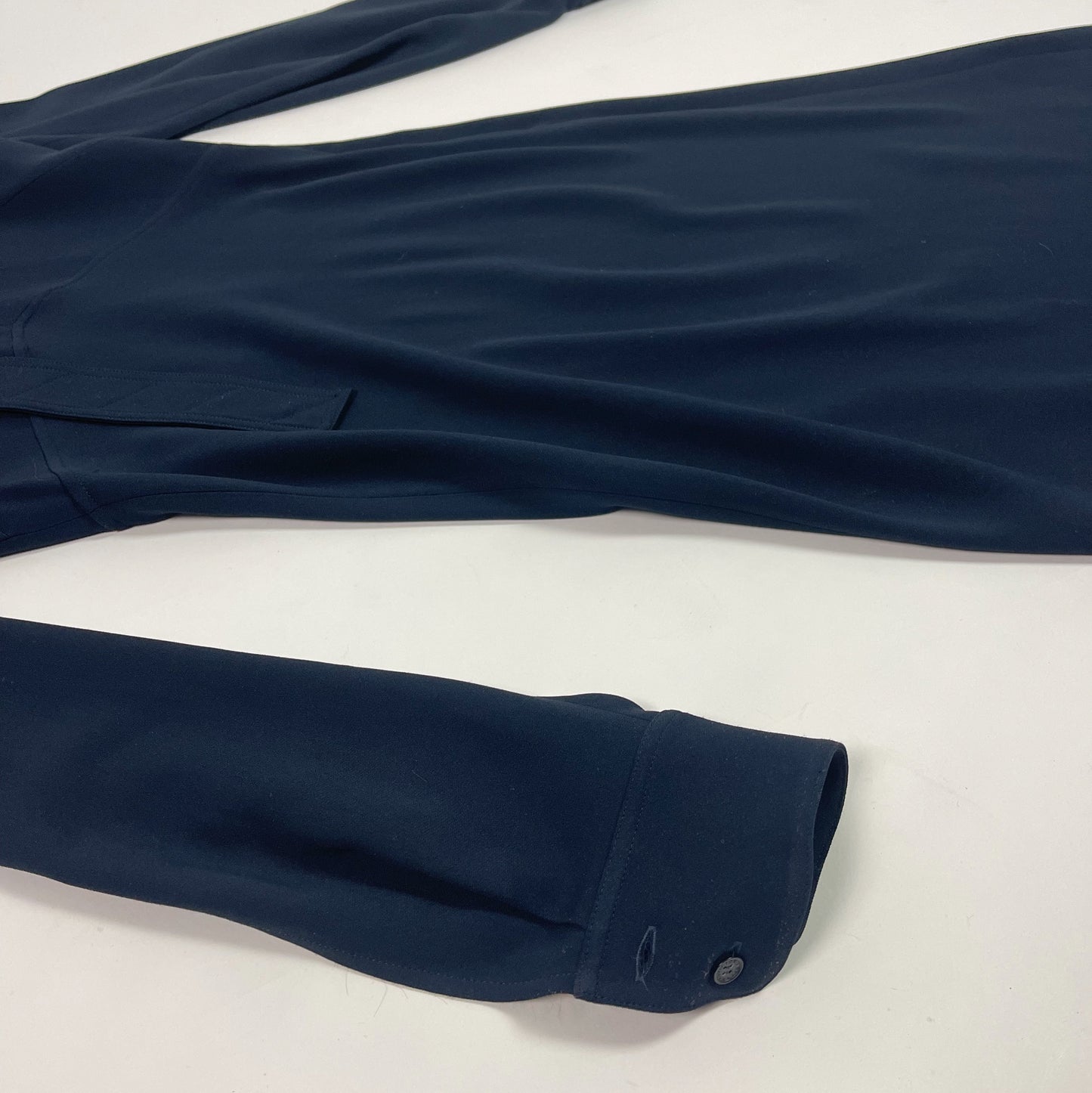 Victoria Beckham Navy Blue Midi Dress