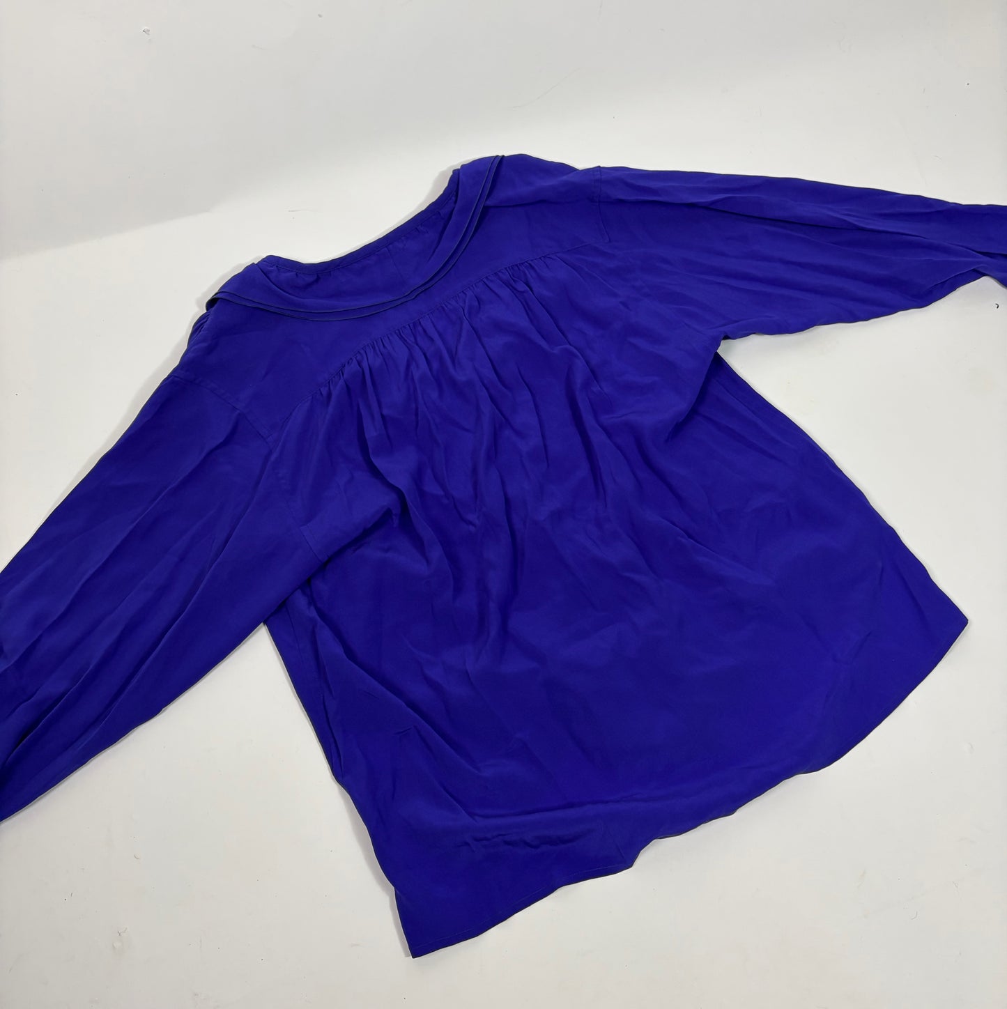 Victoria Beckham Purple Silk Blouse