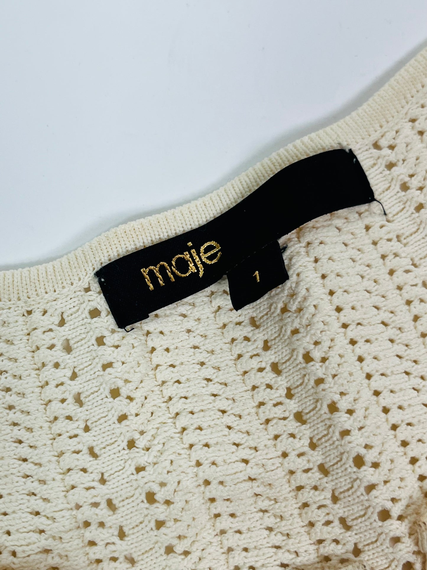 Maje crochet top