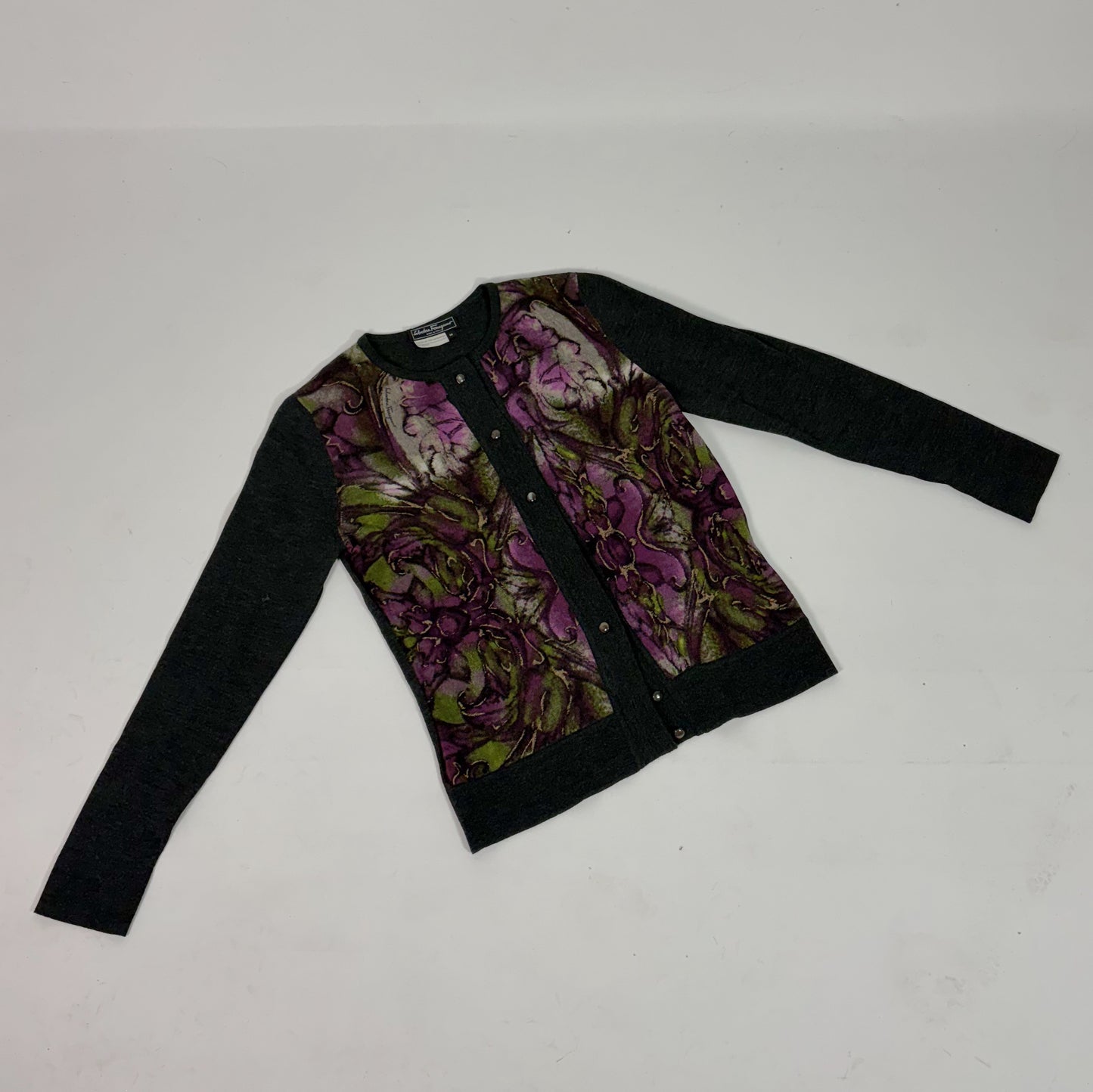 Salvatore Ferragamo Floral Print Cardigan