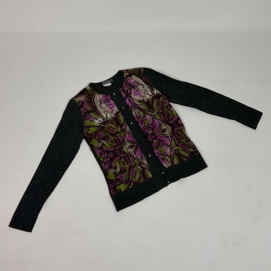 Salvatore Ferragamo Floral Print Cardigan