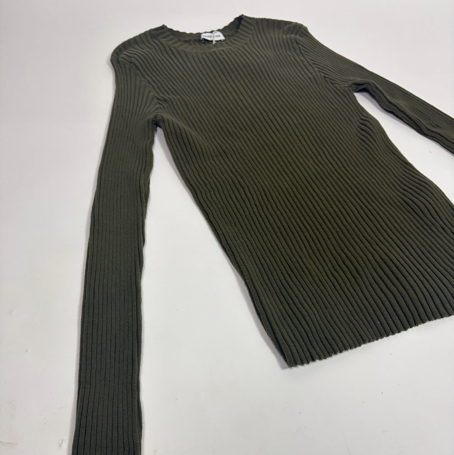 Anine Bing Green Knit Long Sleeve