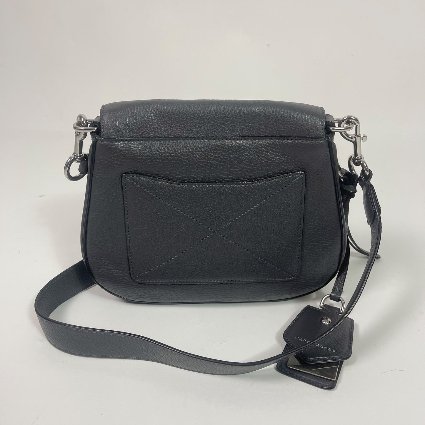 Marc Jacobs Grey Nomad Small Saddle Bag
