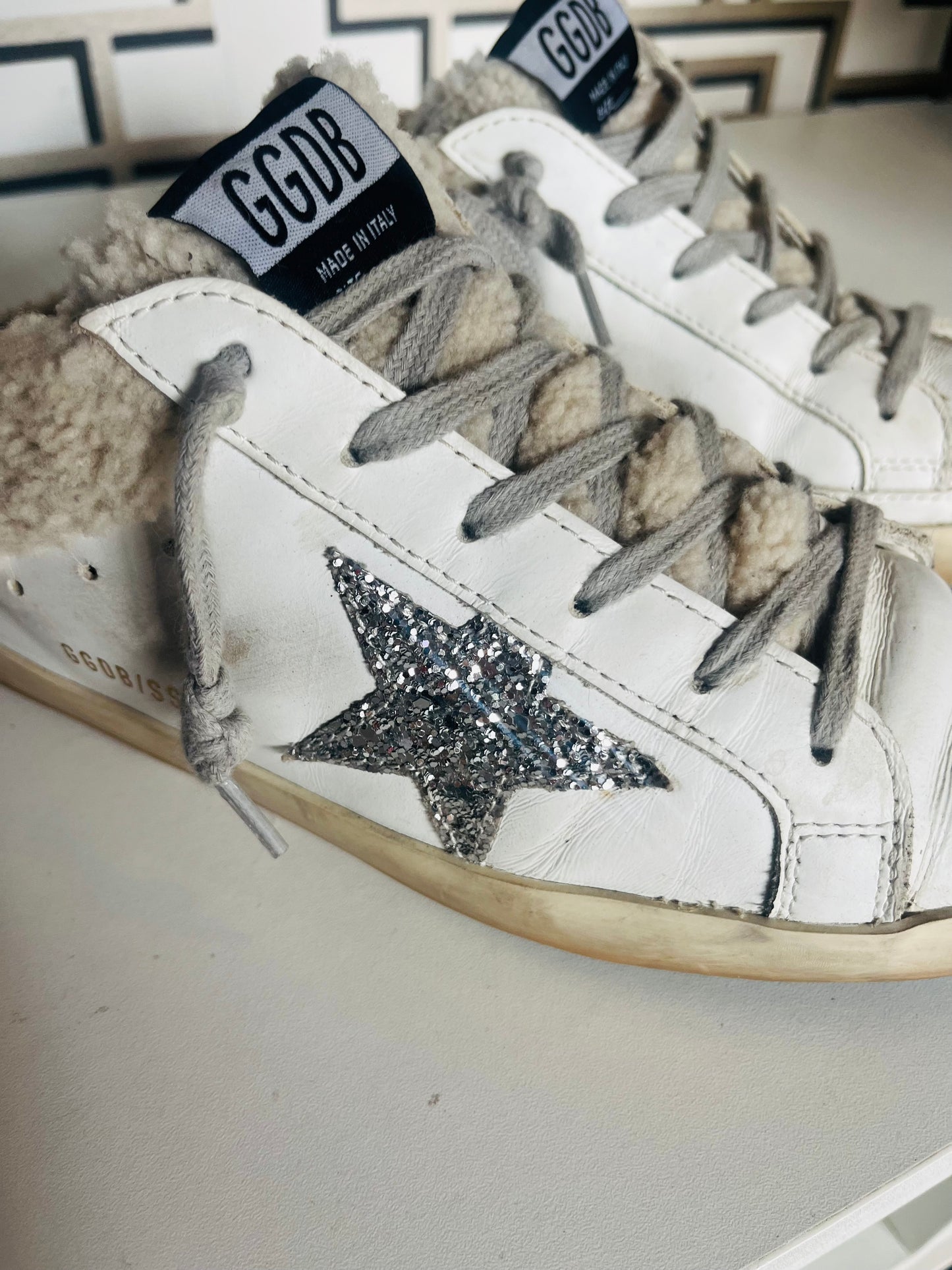 Golden Goose Deluxe backless superstars size 39