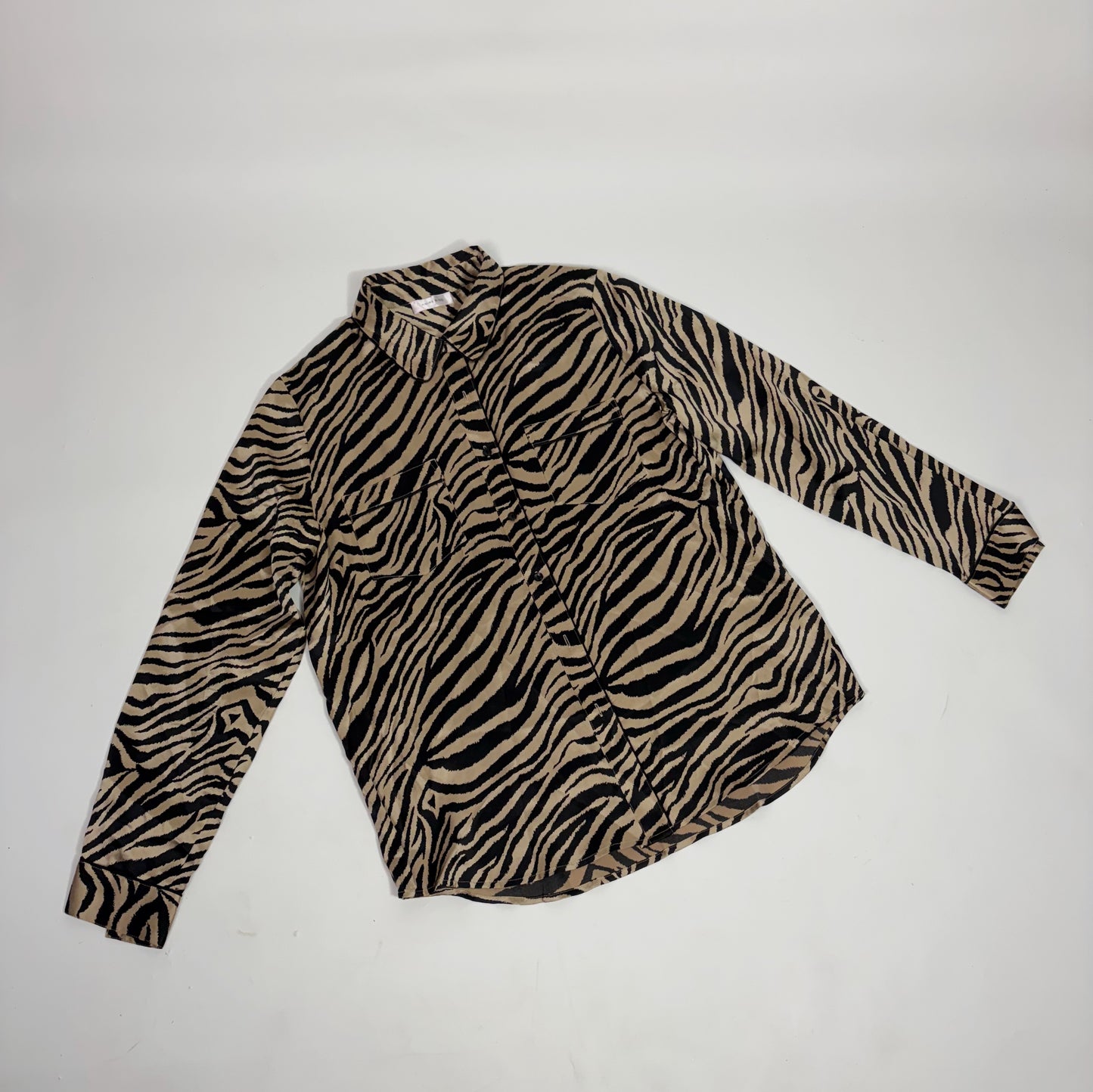 Anine Bing Tiger Print Silk Shirt