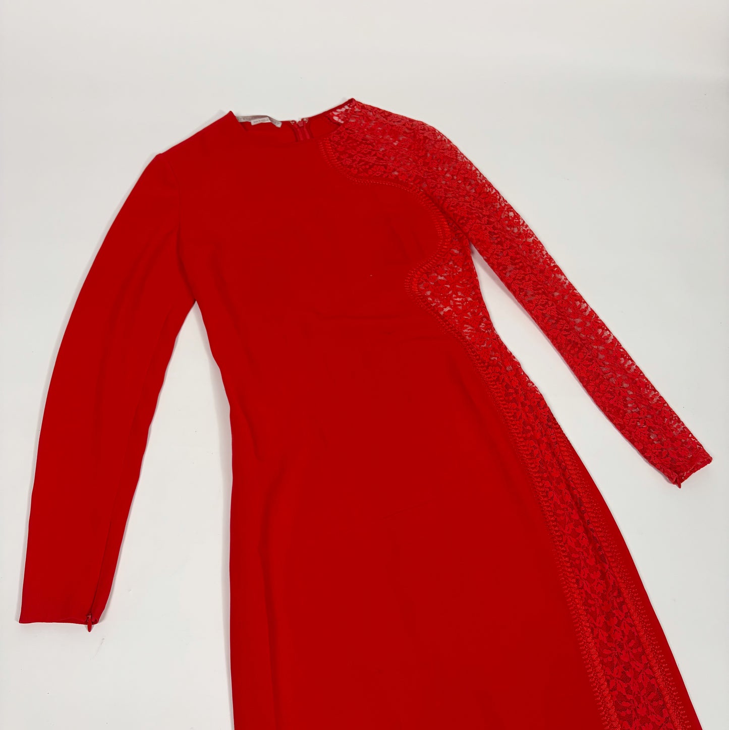 Stella McCartney Red crepe and lace Dress