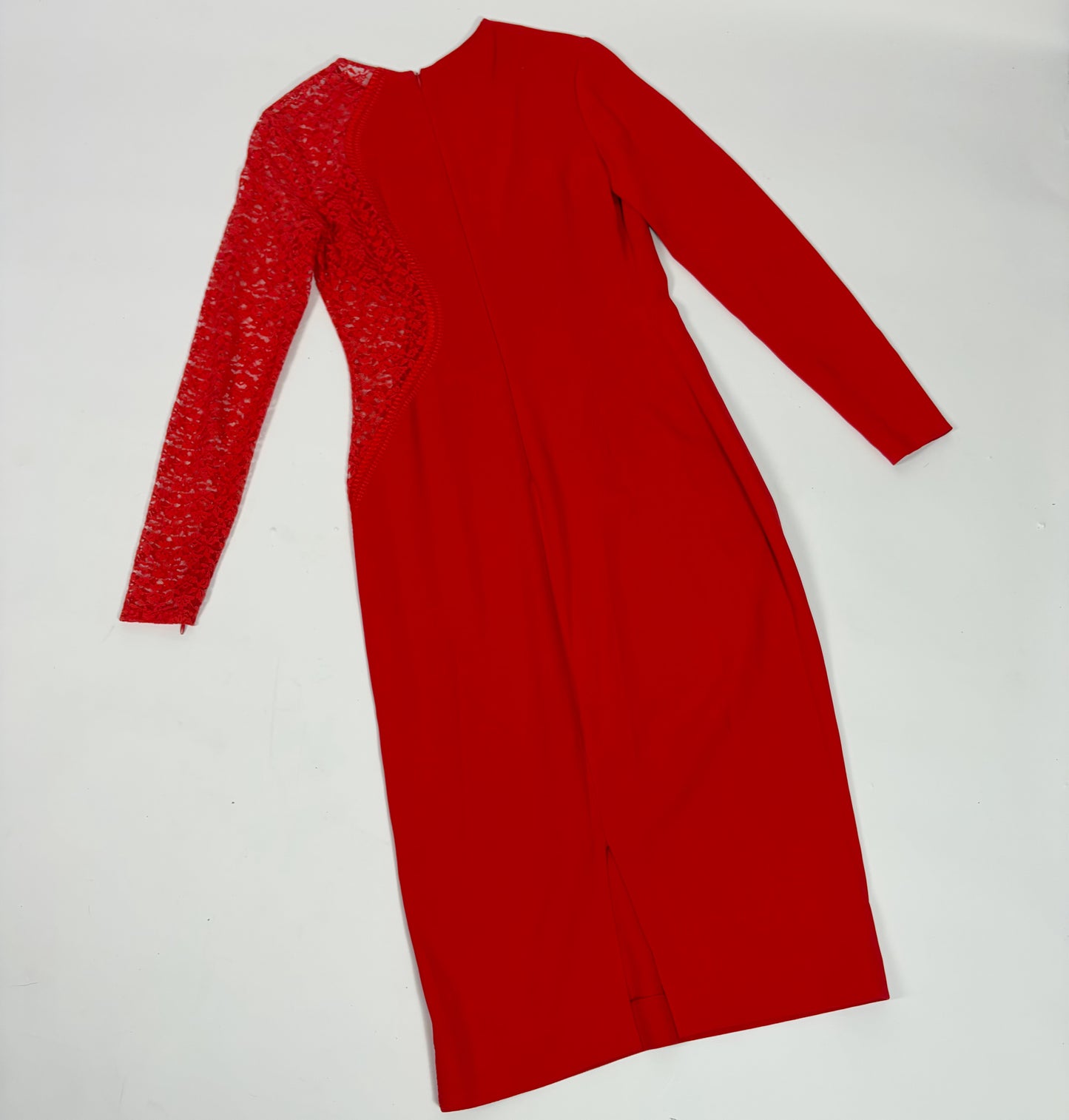 Stella McCartney Red crepe and lace Dress