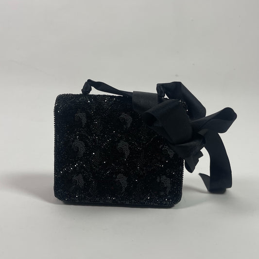 Chanel Black Sequin Handbag